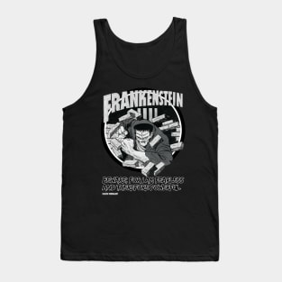 Frankenstein Mary Shelley Quote Black and white retro Design Tank Top